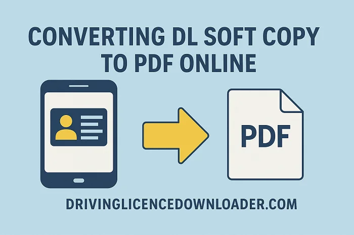 Converting DL Soft Copy to PDF Online
