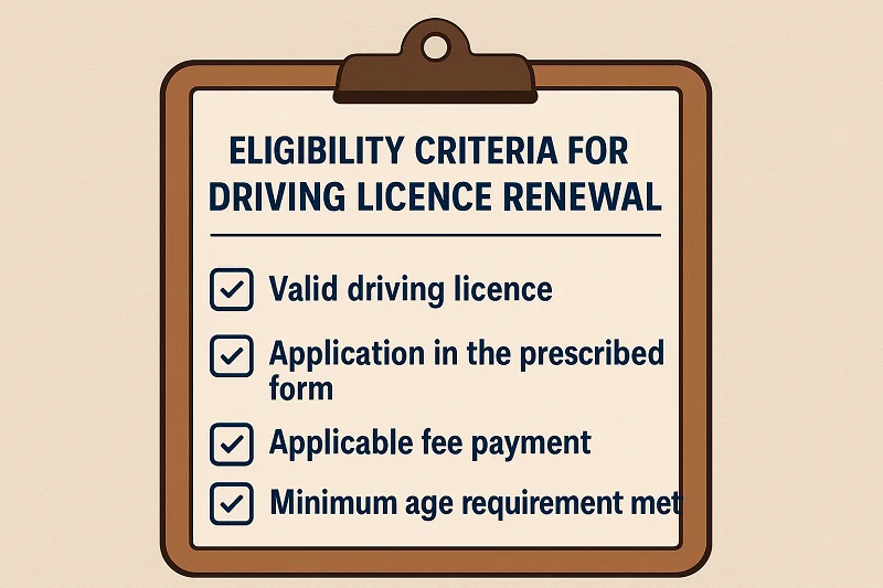 Eligibility Criteria for Driving Licence Renewal