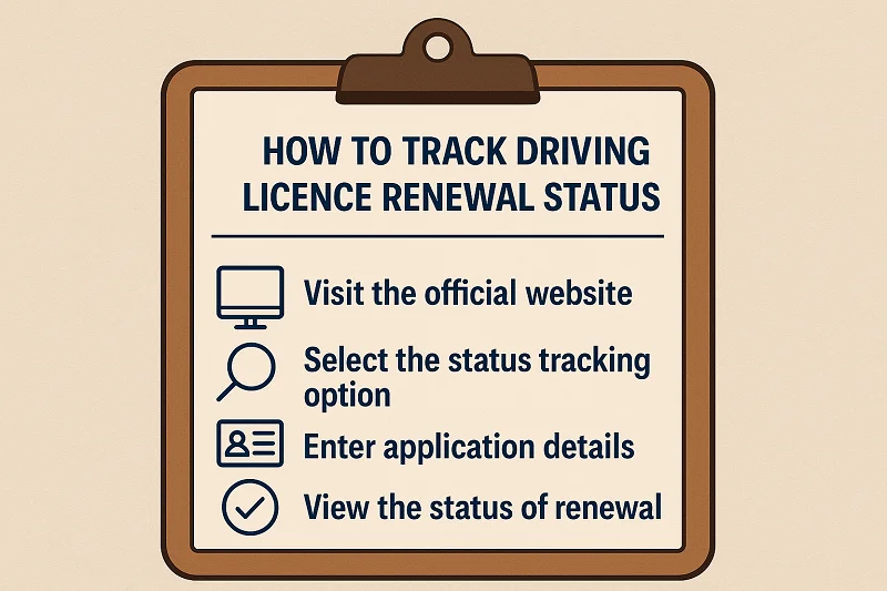 How to Track Driving Licence Renewal Status