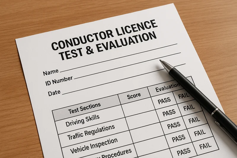 Conductor Licence Test & Evaluation
